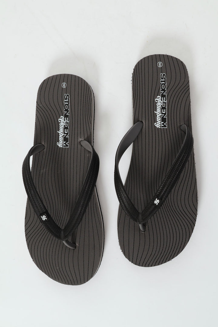 Basic Rubber Flip Flop - Black