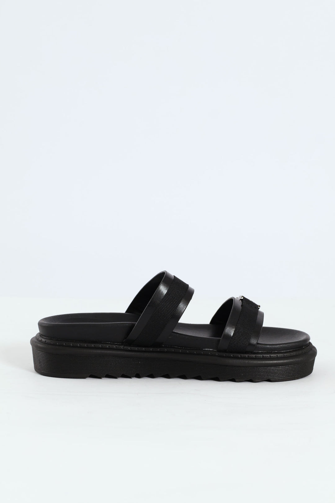 Two Strap Birke Sandal - Black