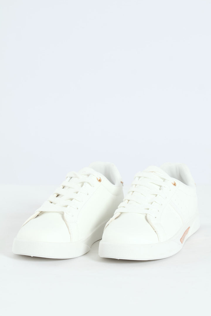 Lace Up Sneaker - White