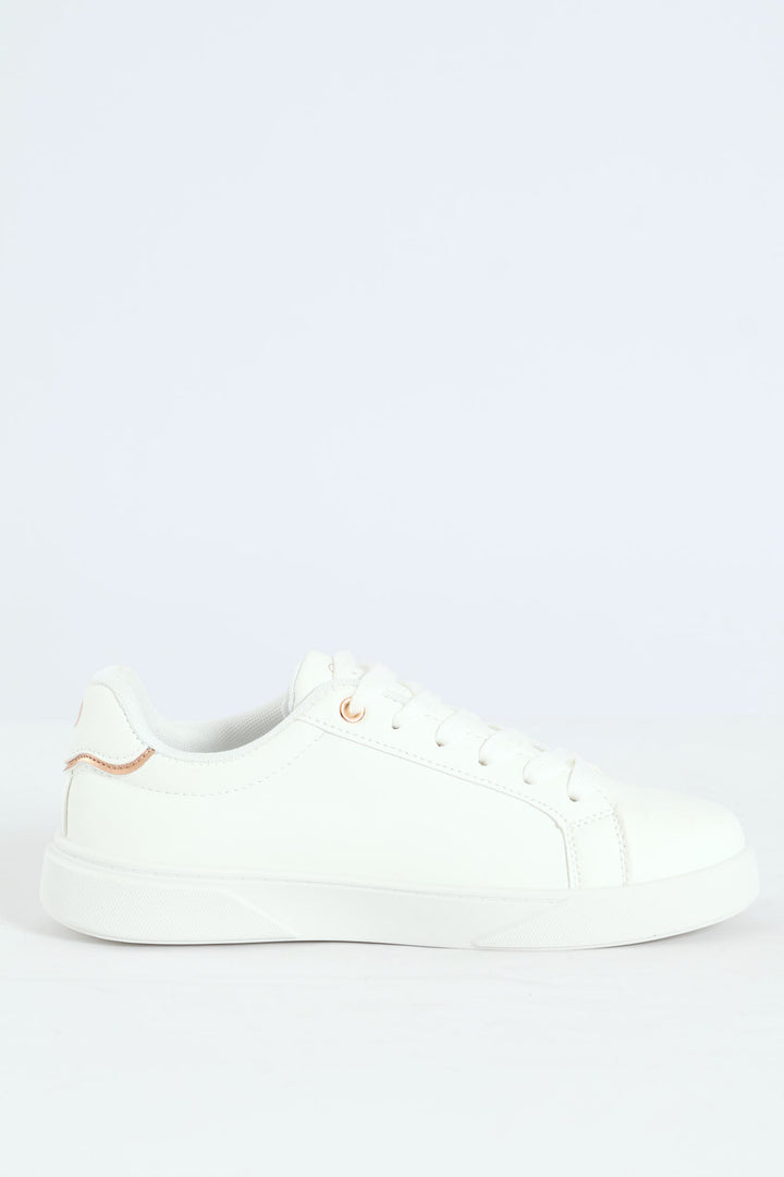 Lace Up Sneaker - White