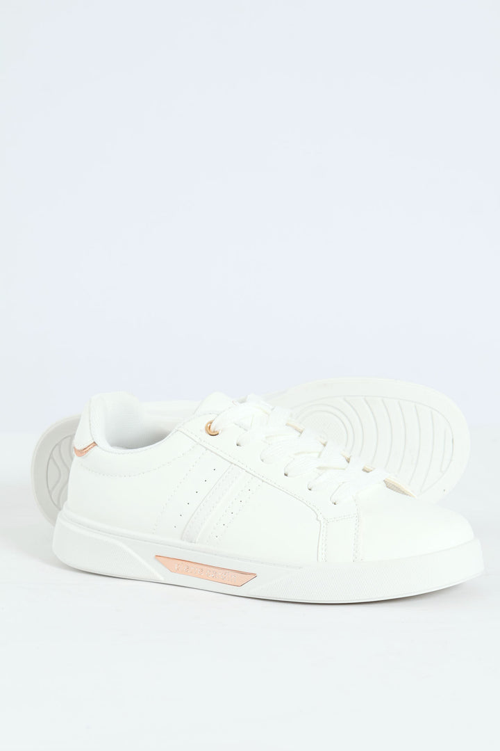 Lace Up Sneaker - White