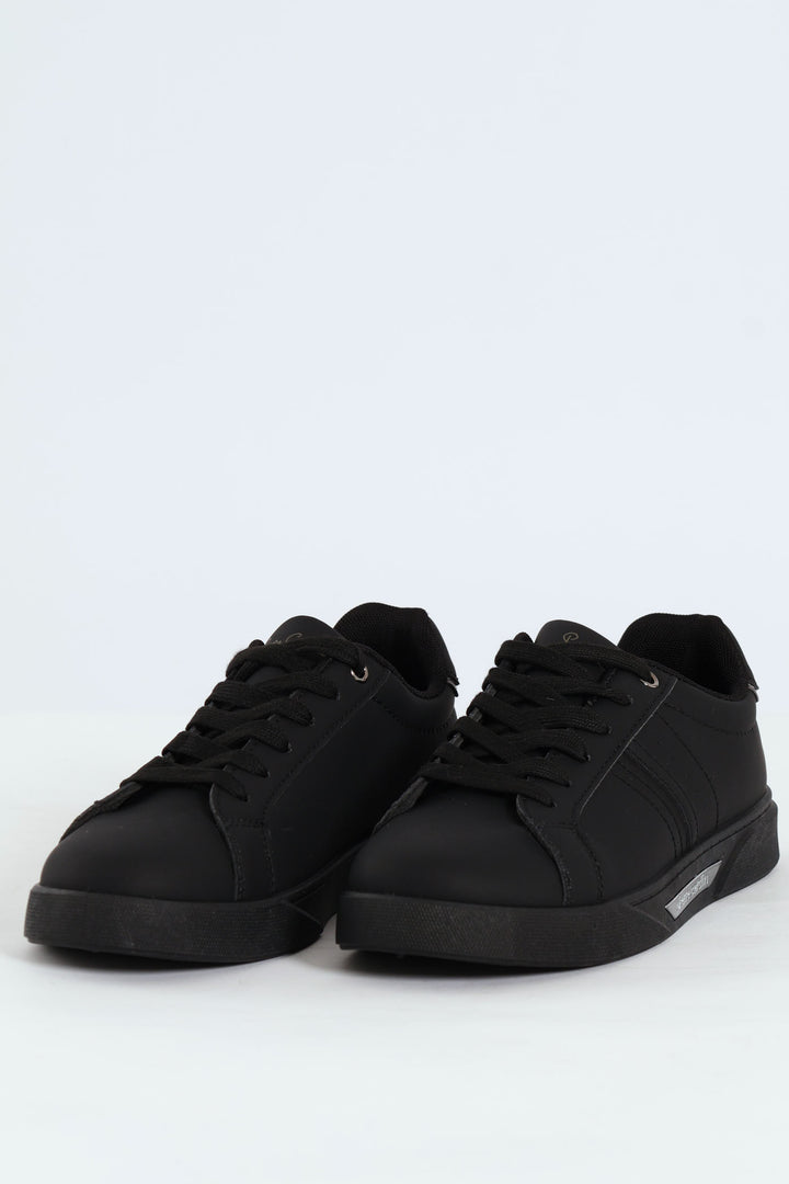 Lace Up Sneaker - Black