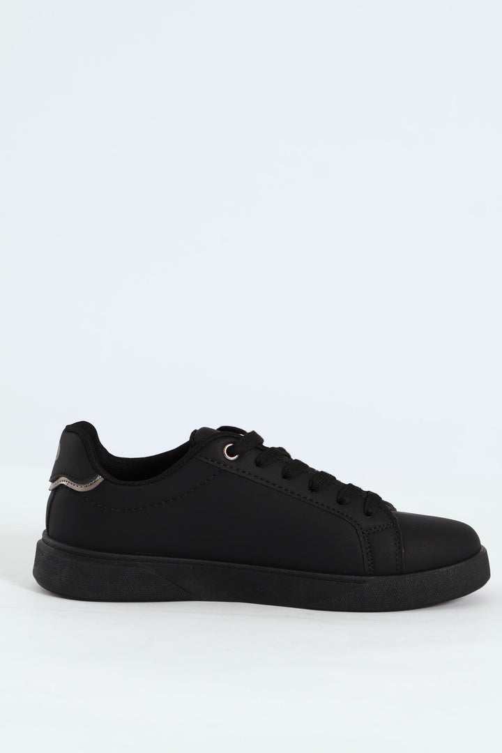 Lace Up Sneaker - Black