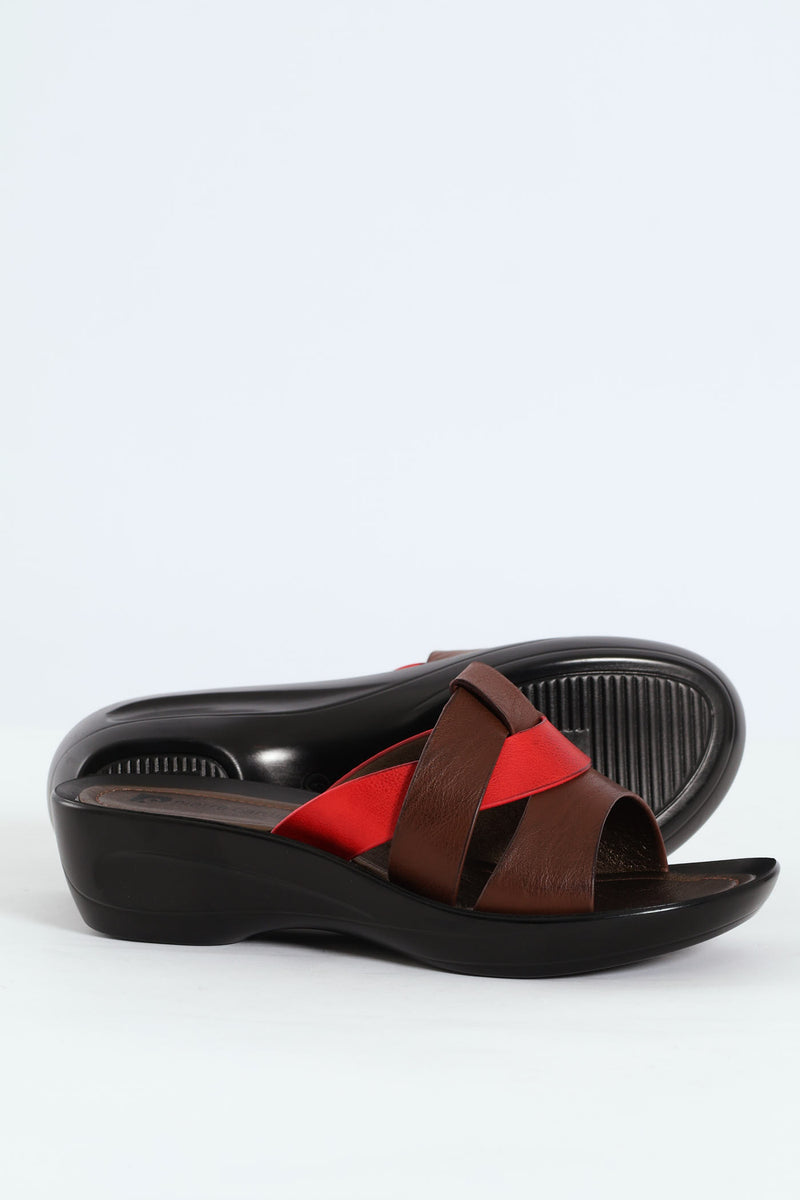 Open Toe Sandal - Brown