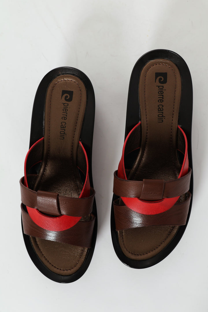 Open Toe Sandal - Brown