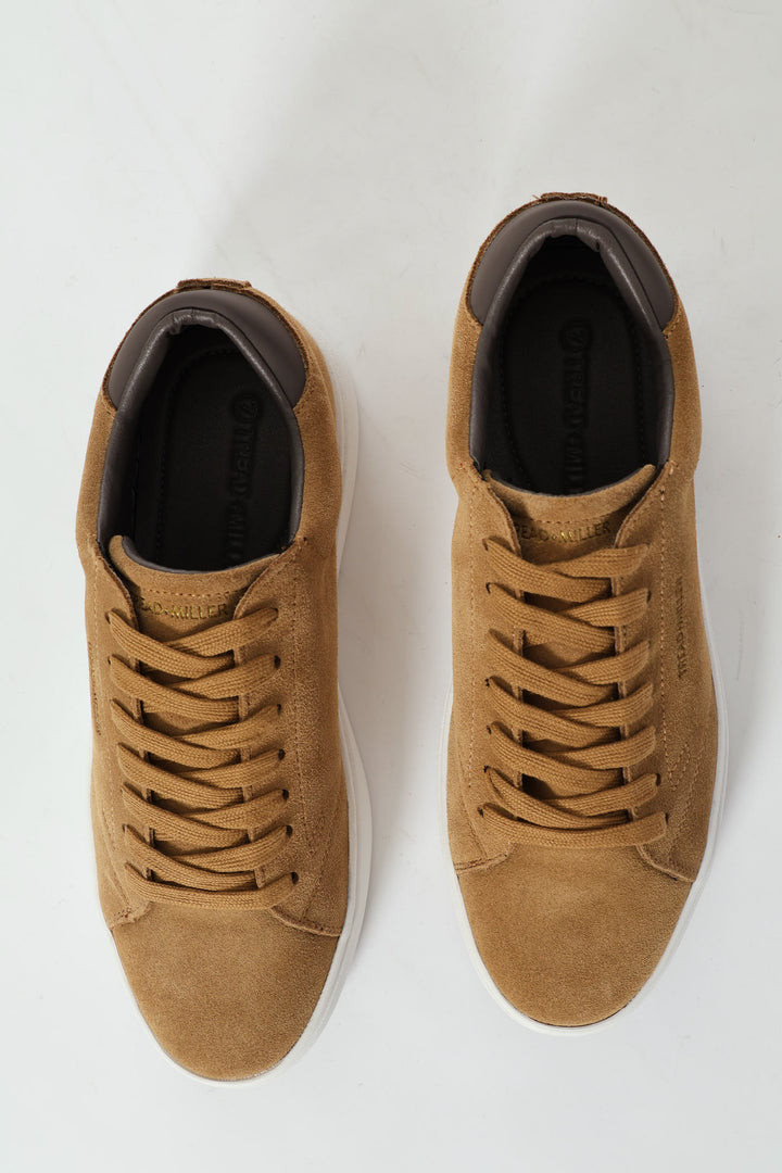 Suede Court Sneaker - Stone