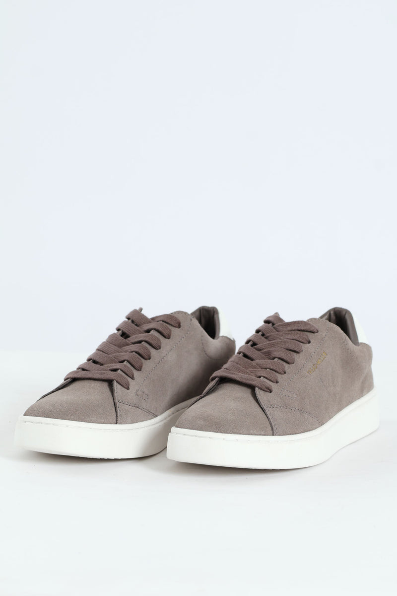 Suede Court Sneaker - Grey
