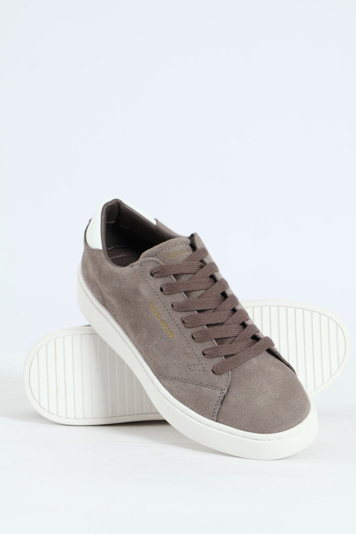 Suede Court Sneaker - Grey