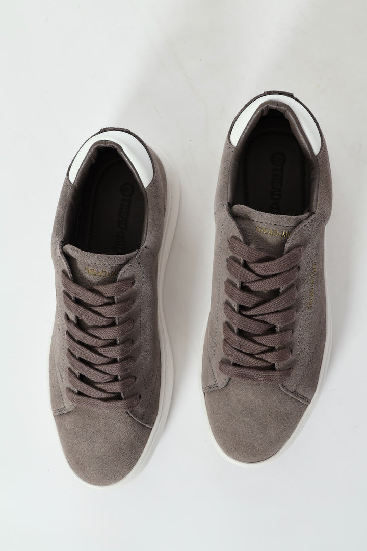 Suede Court Sneaker - Grey