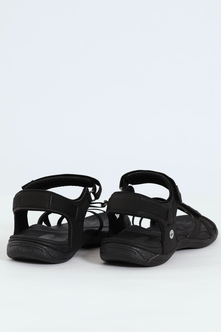Anselia Multi Strap Sandal - Black