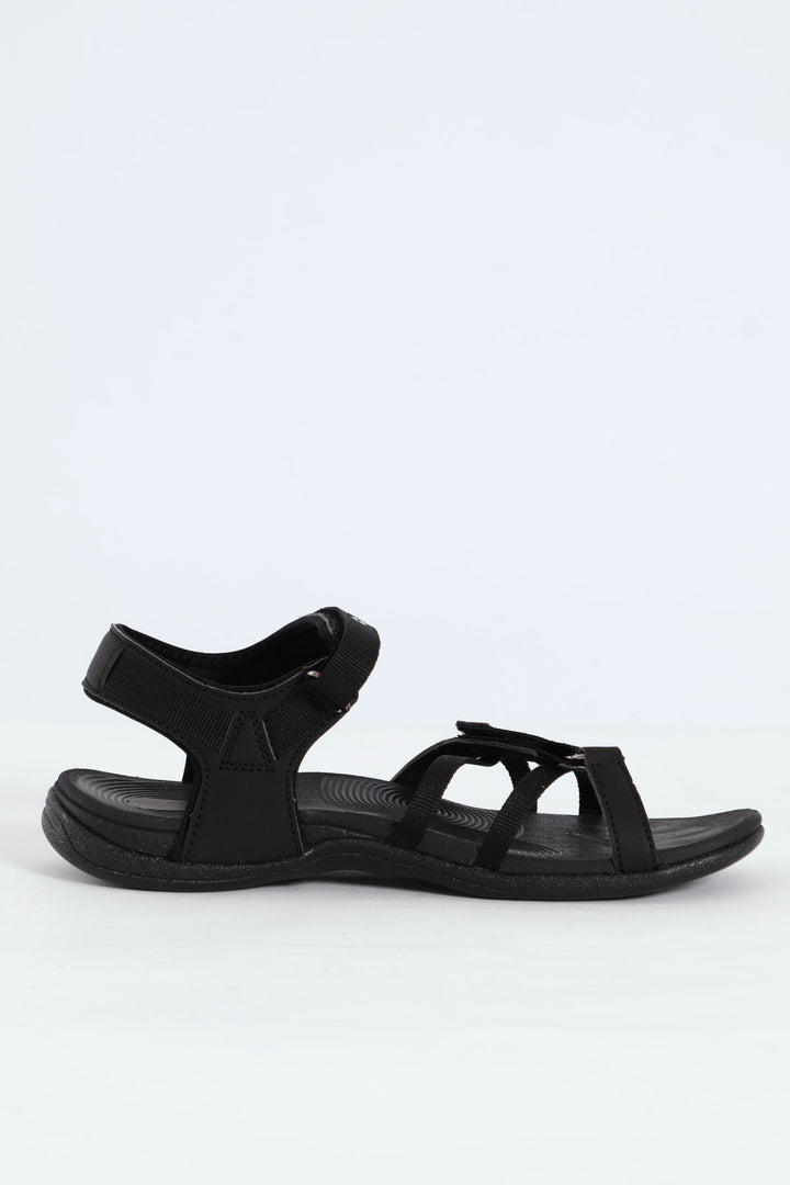 Anselia Multi Strap Sandal - Black