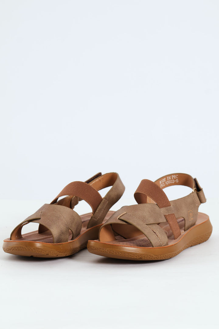 Ankle Strap Sandal - Beige