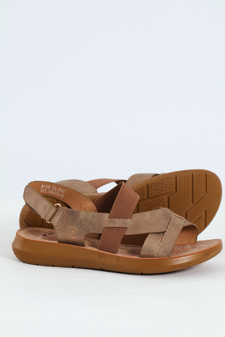 Ankle Strap Sandal - Beige