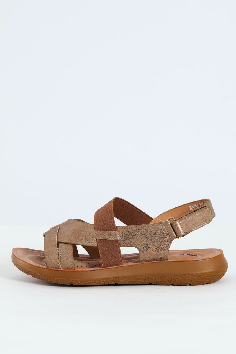Ankle Strap Sandal - Beige