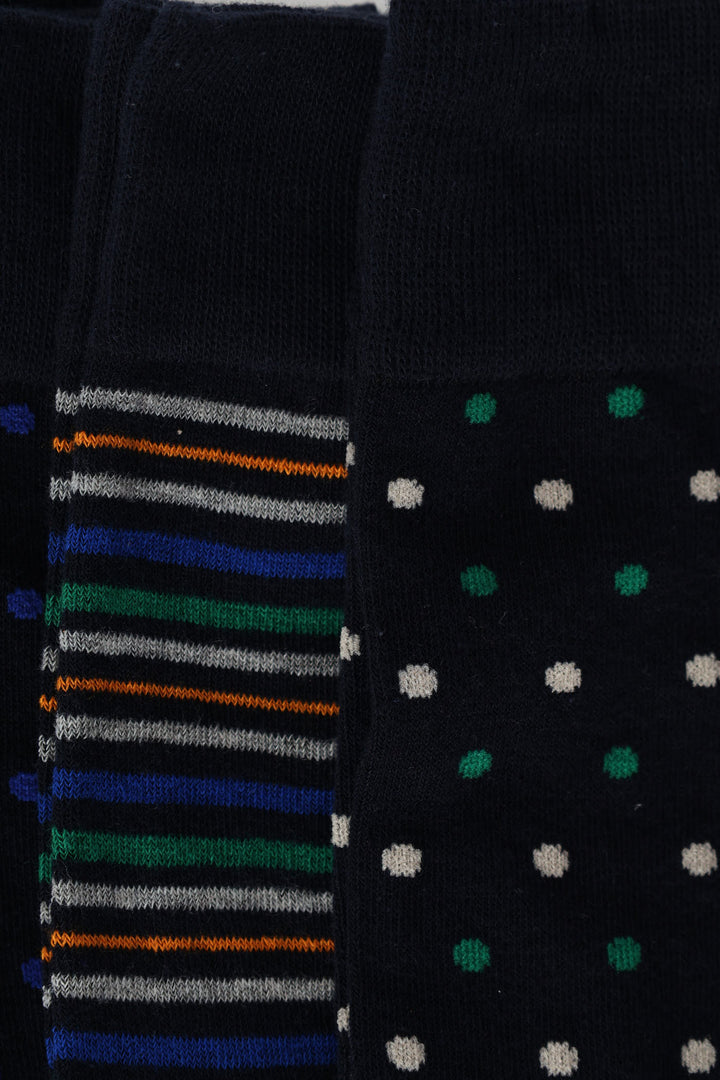 5 Pack Anklet Socks - Blue/Stone