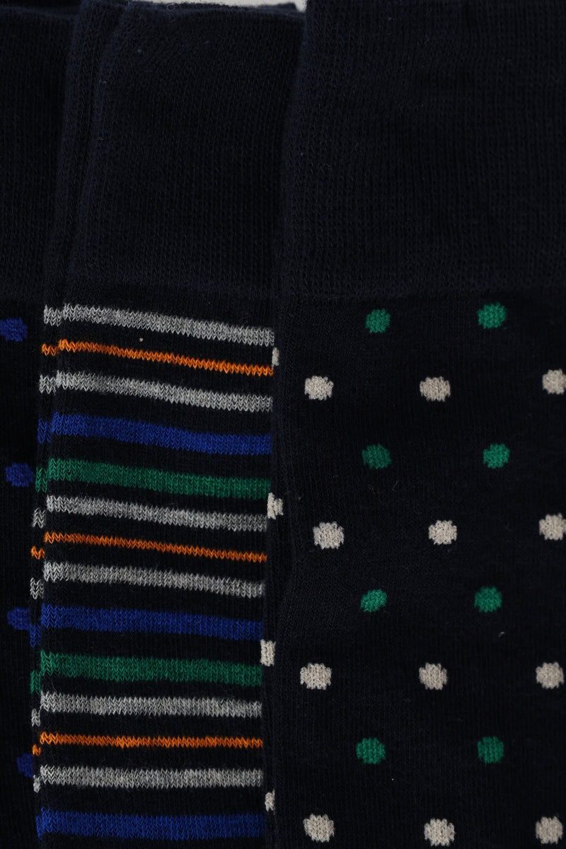 5 Pack Anklet Socks - Blue/Stone