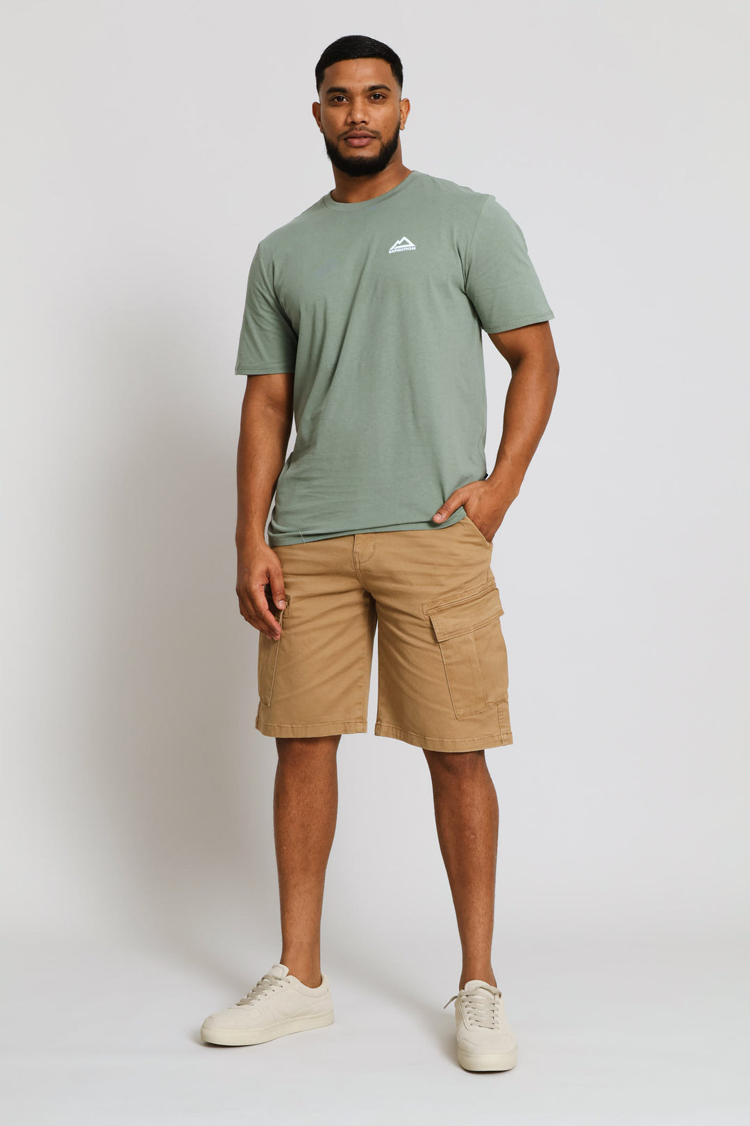 Stone Alps Tee Front & Back Tee - Sage