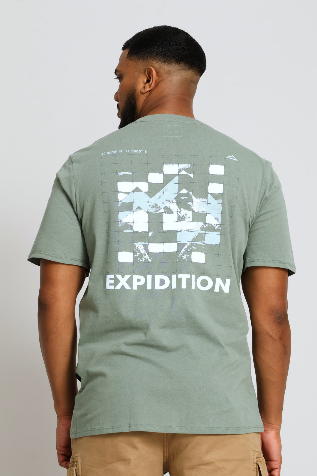 Stone Alps Tee Front & Back Tee - Sage