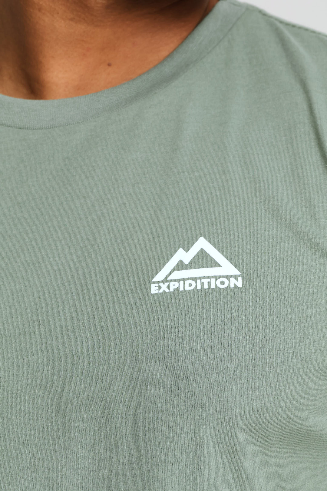 Stone Alps Tee Front & Back Tee - Sage