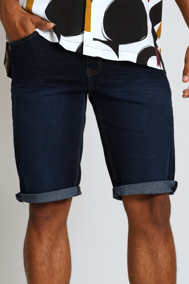 Raw Denim Short - Dark Blue
