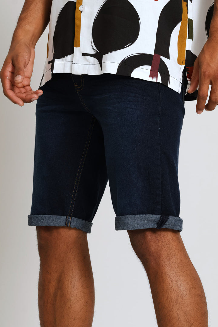 Raw Denim Short - Dark Blue