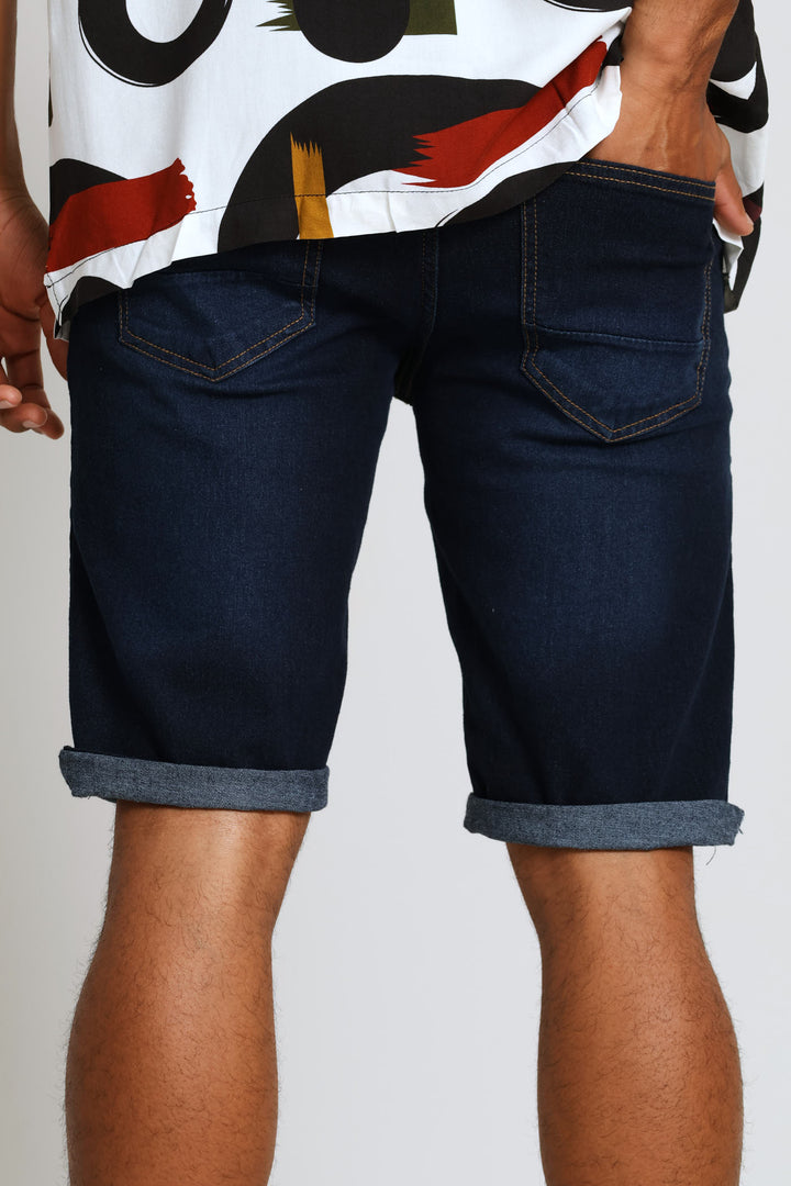 Raw Denim Short - Dark Blue
