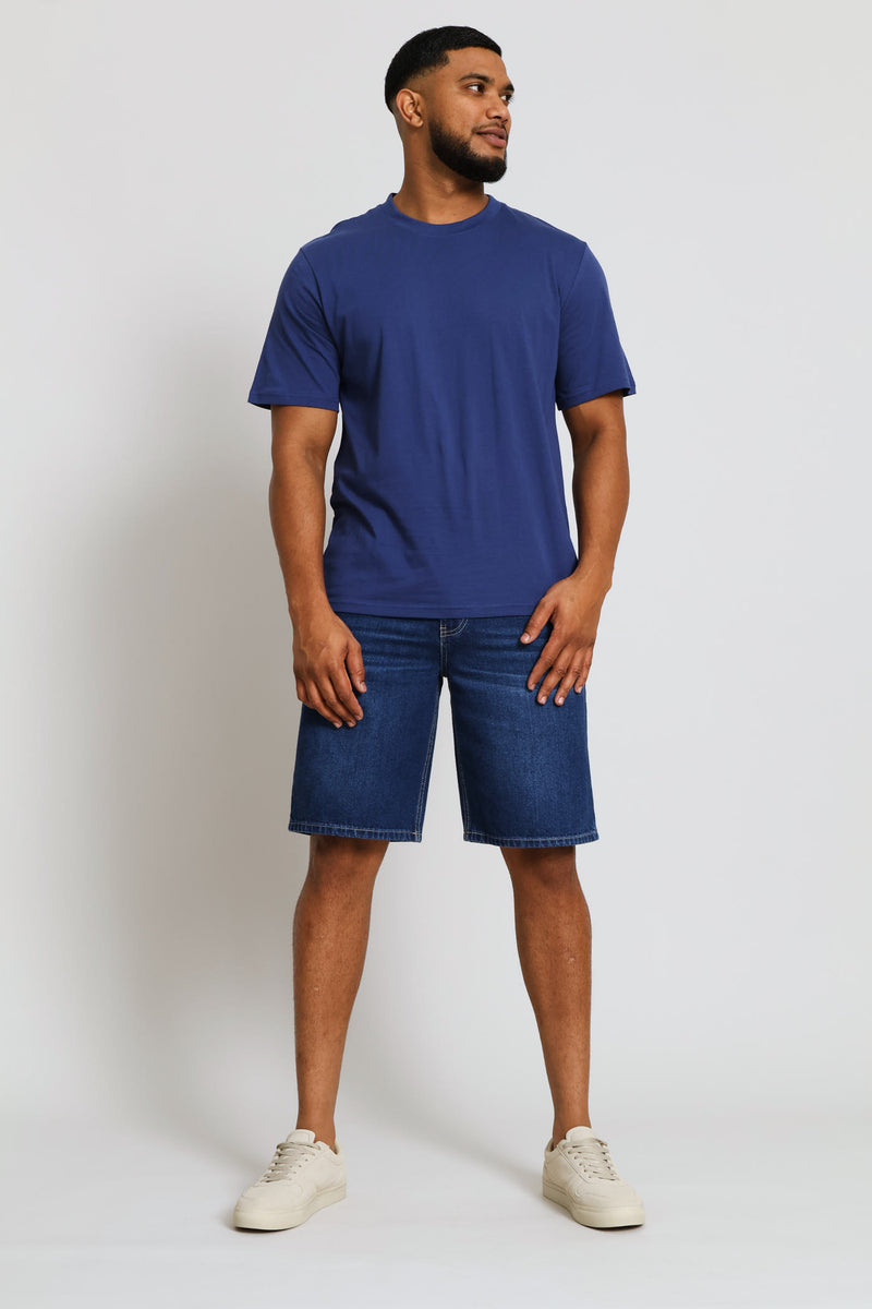 Plain Crew Tee - Blue