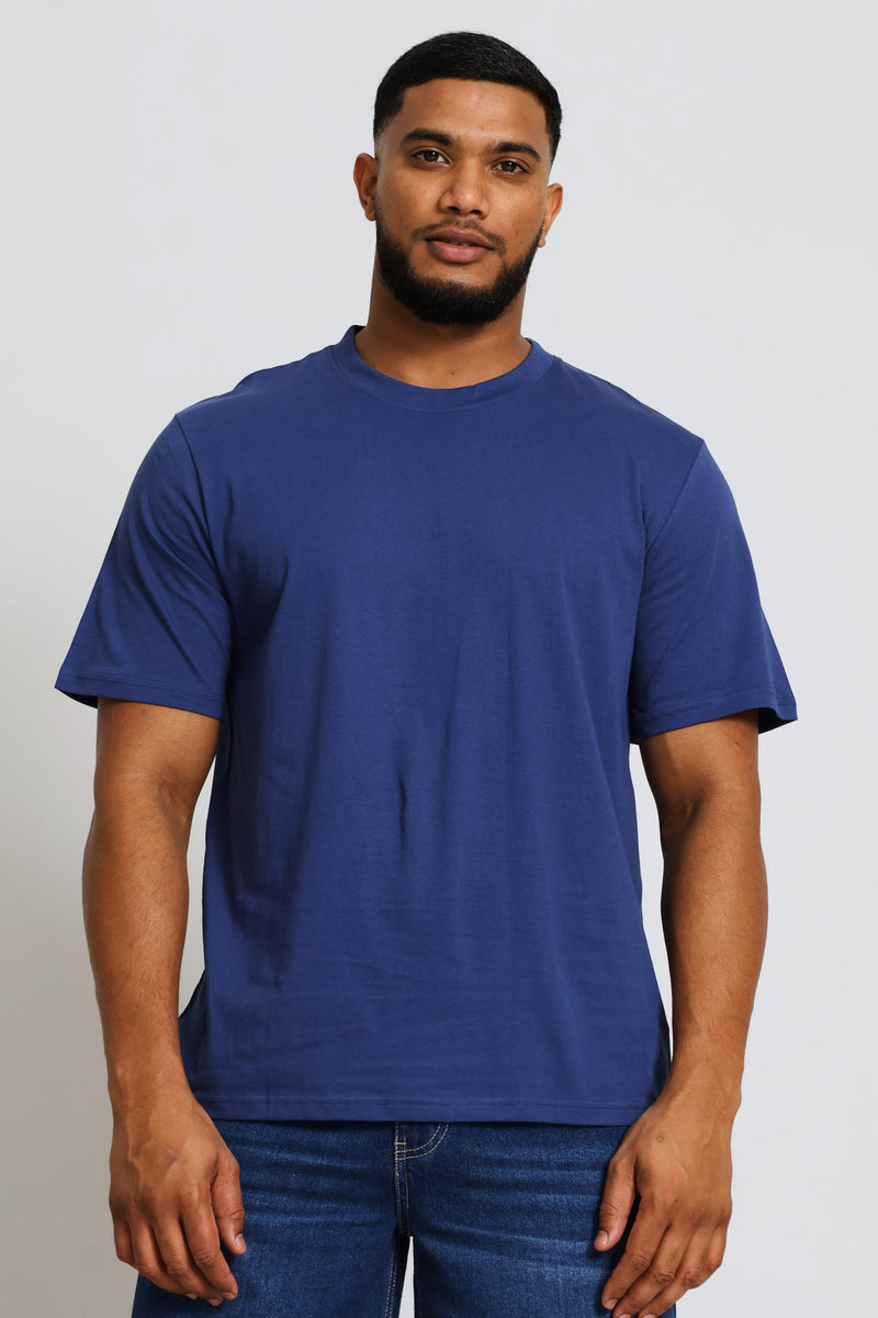Plain Crew Tee - Blue