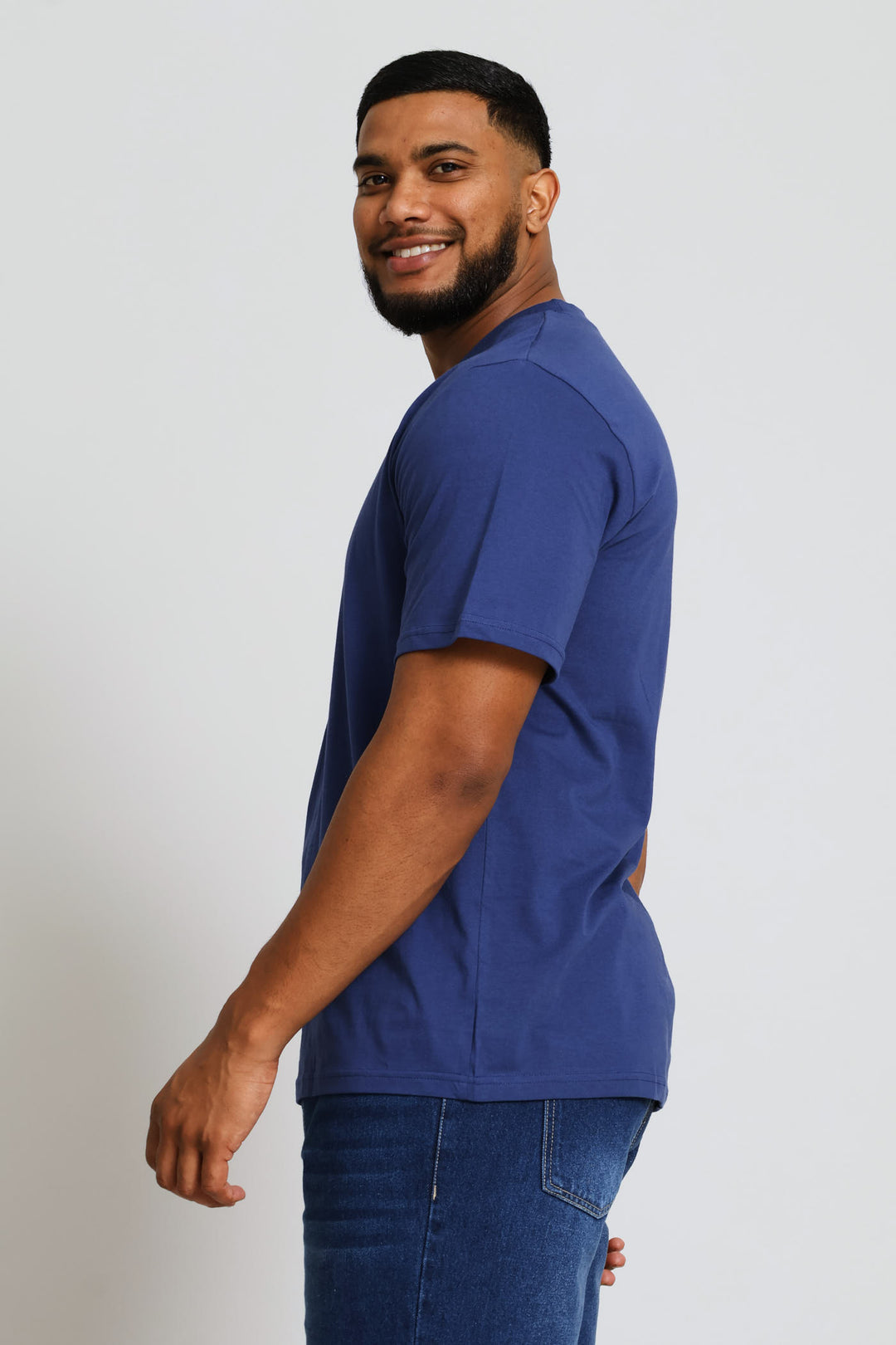 Plain Crew Tee - Blue