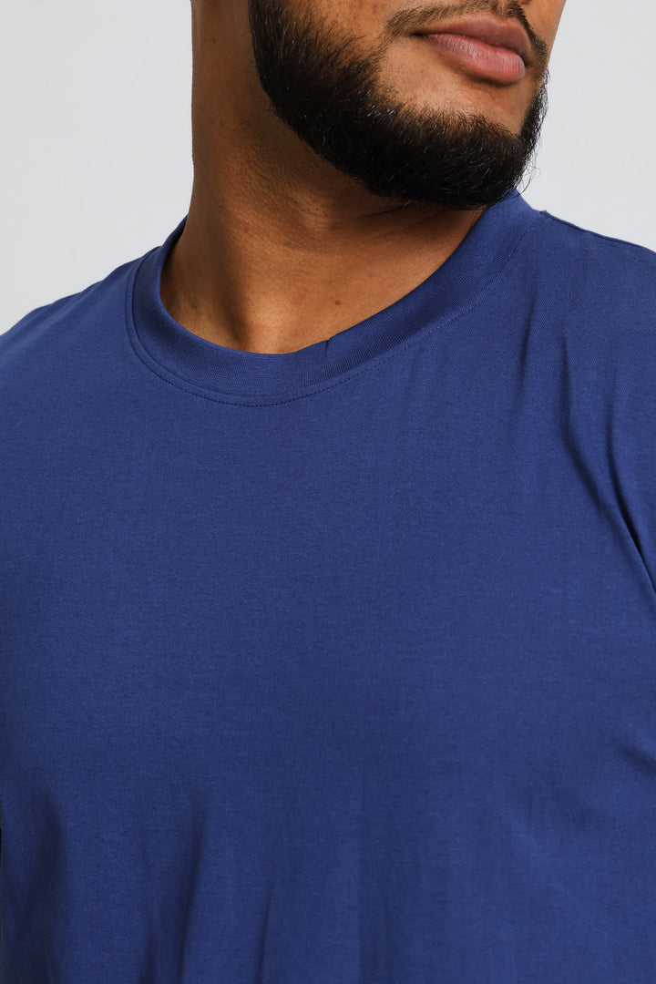 Plain Crew Tee - Blue