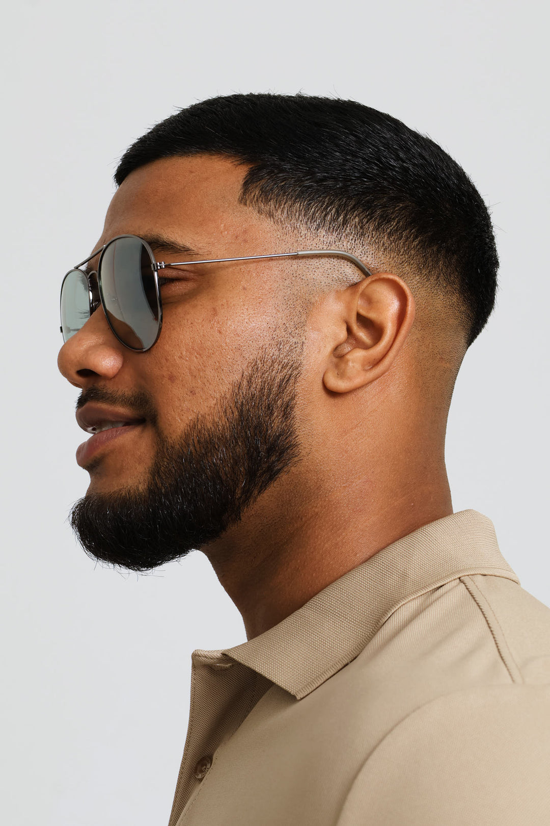 Oversize Gunmetal Aviator Sunglasses - Dark Grey