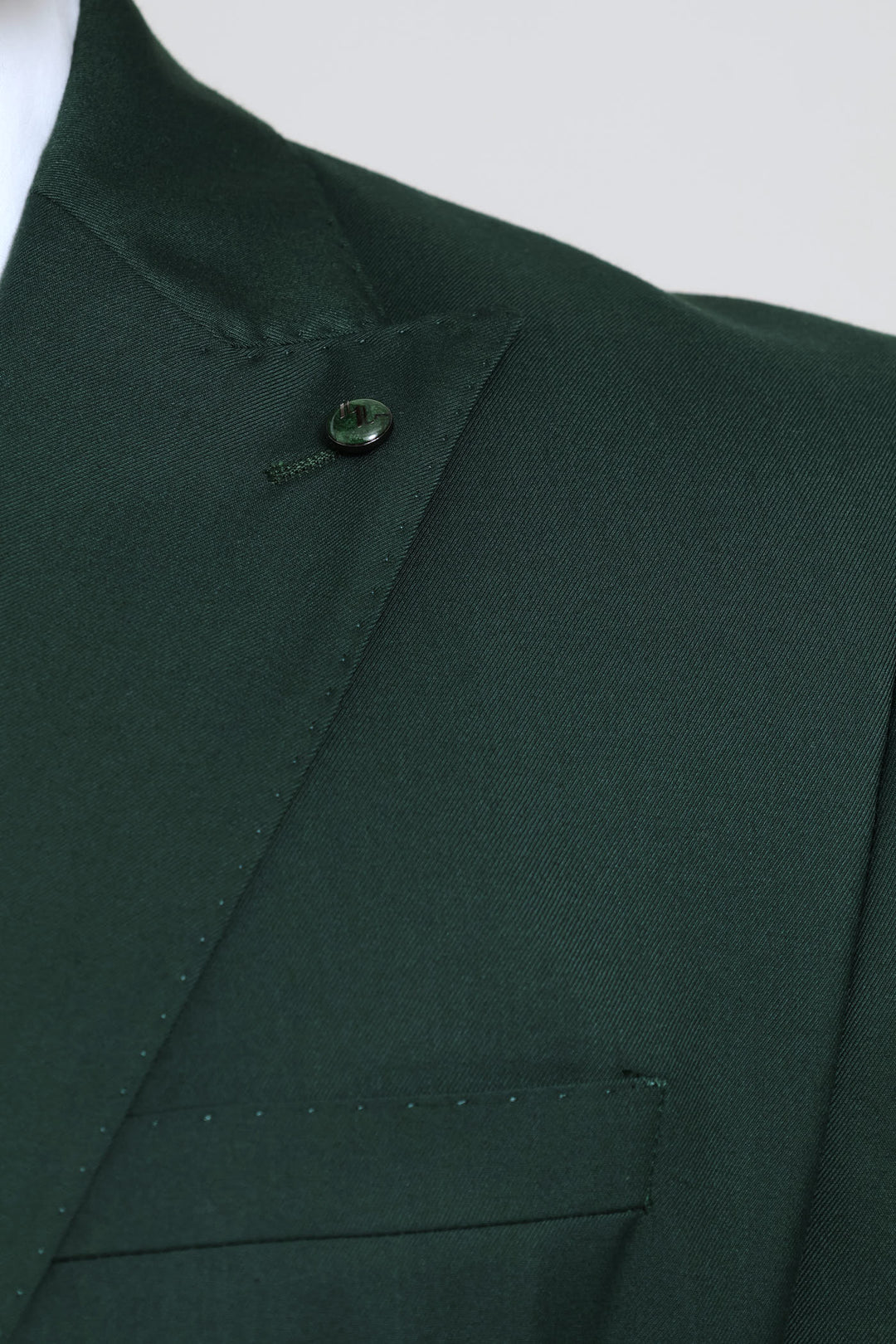 Slim Fit Viscose Blend Suit Jacket - Olive