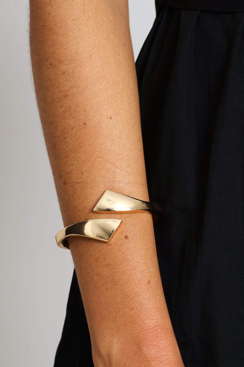 Asymmetrical Cuff Bracelet - Gold