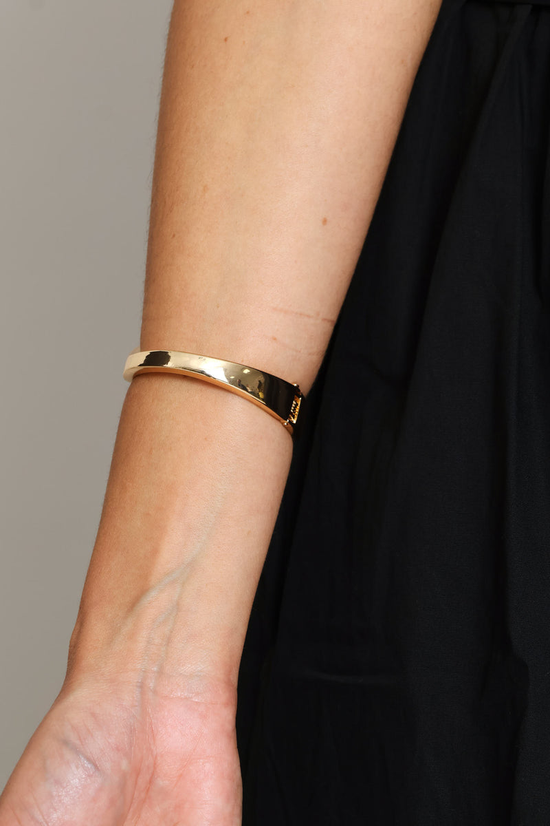 Asymmetrical Cuff Bracelet - Gold