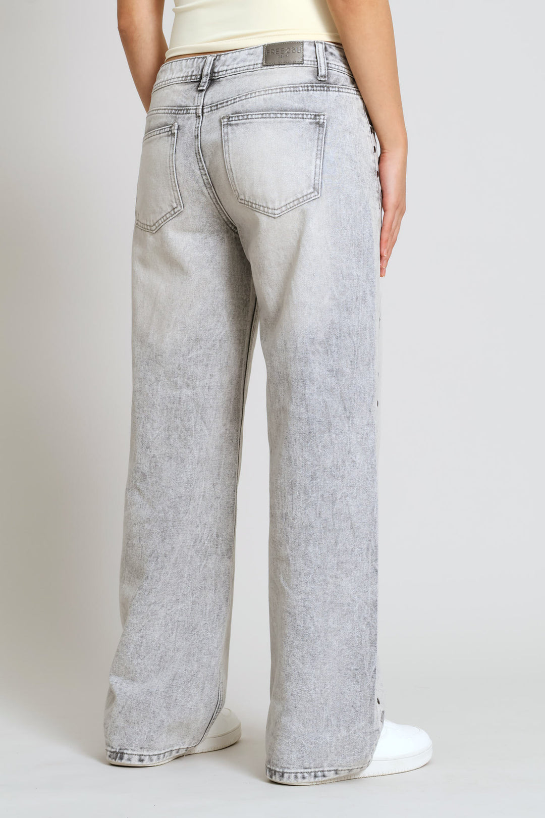 Stud & Star Baggy Denim - Salty Grey