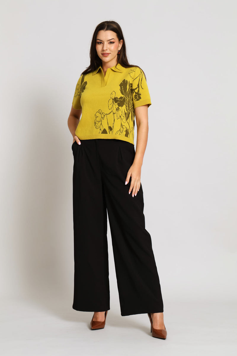 Floral Golfer - Chartreuse