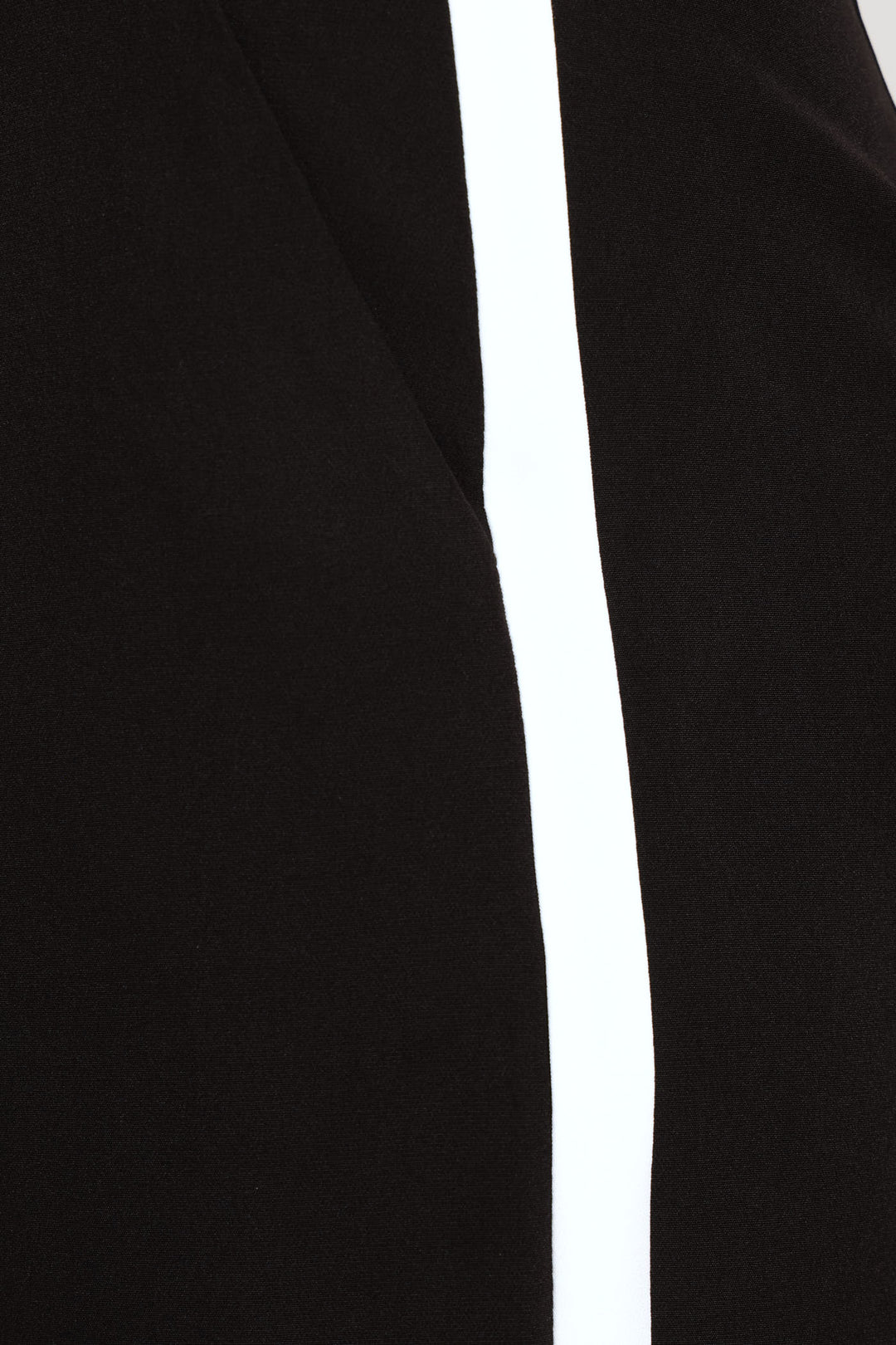 Contrast Side Strip Detail Pant - Black/White