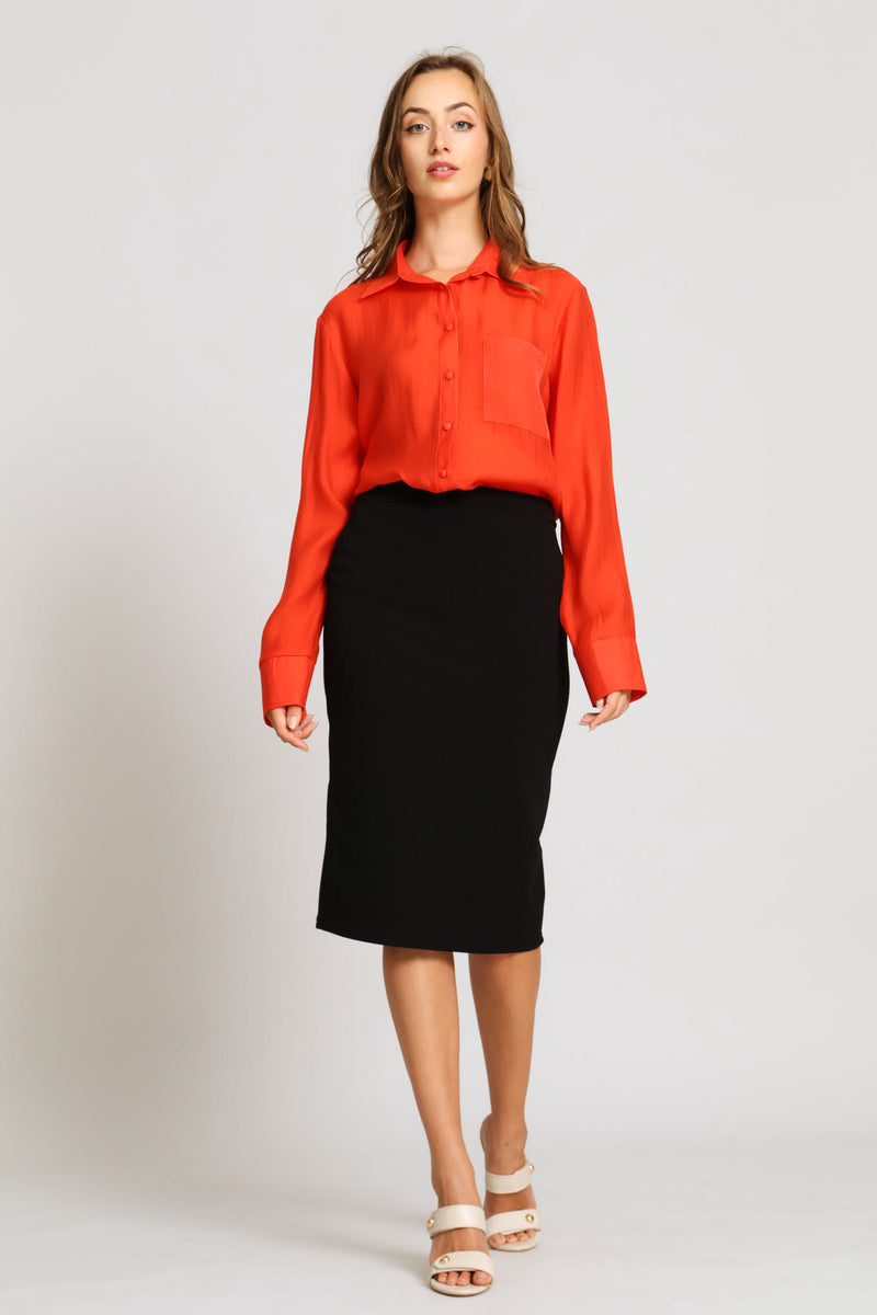 Basic Career Skirt - Black