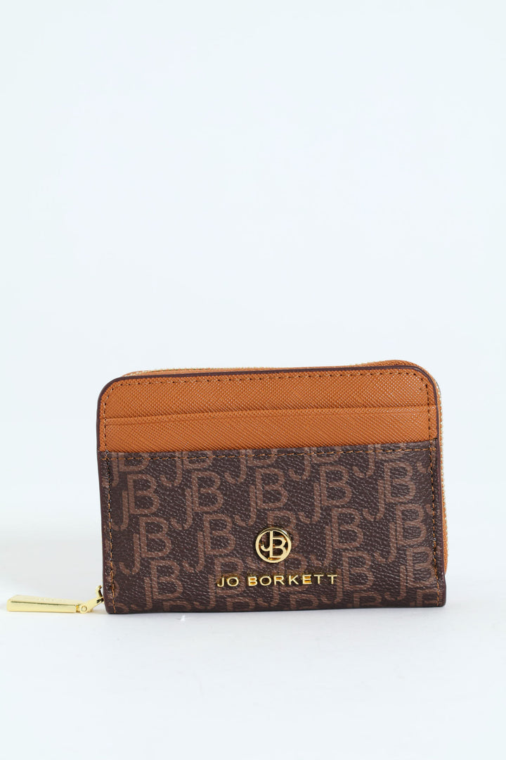 Gabi Logo Ziparound Purse - Brown