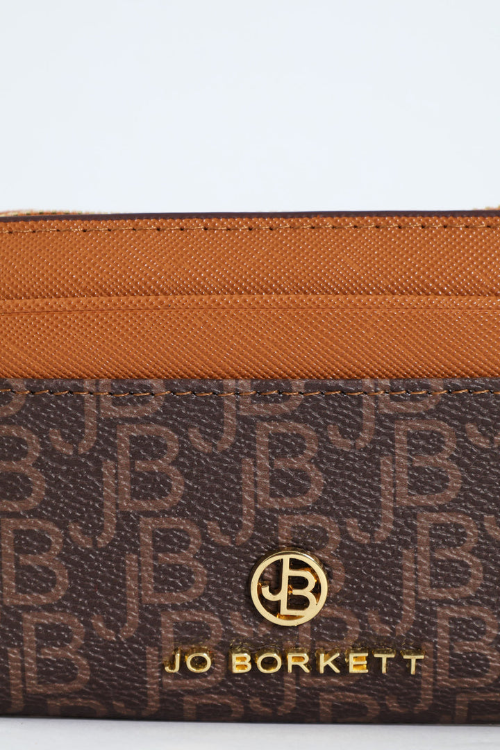 Gabi Logo Ziparound Purse - Brown