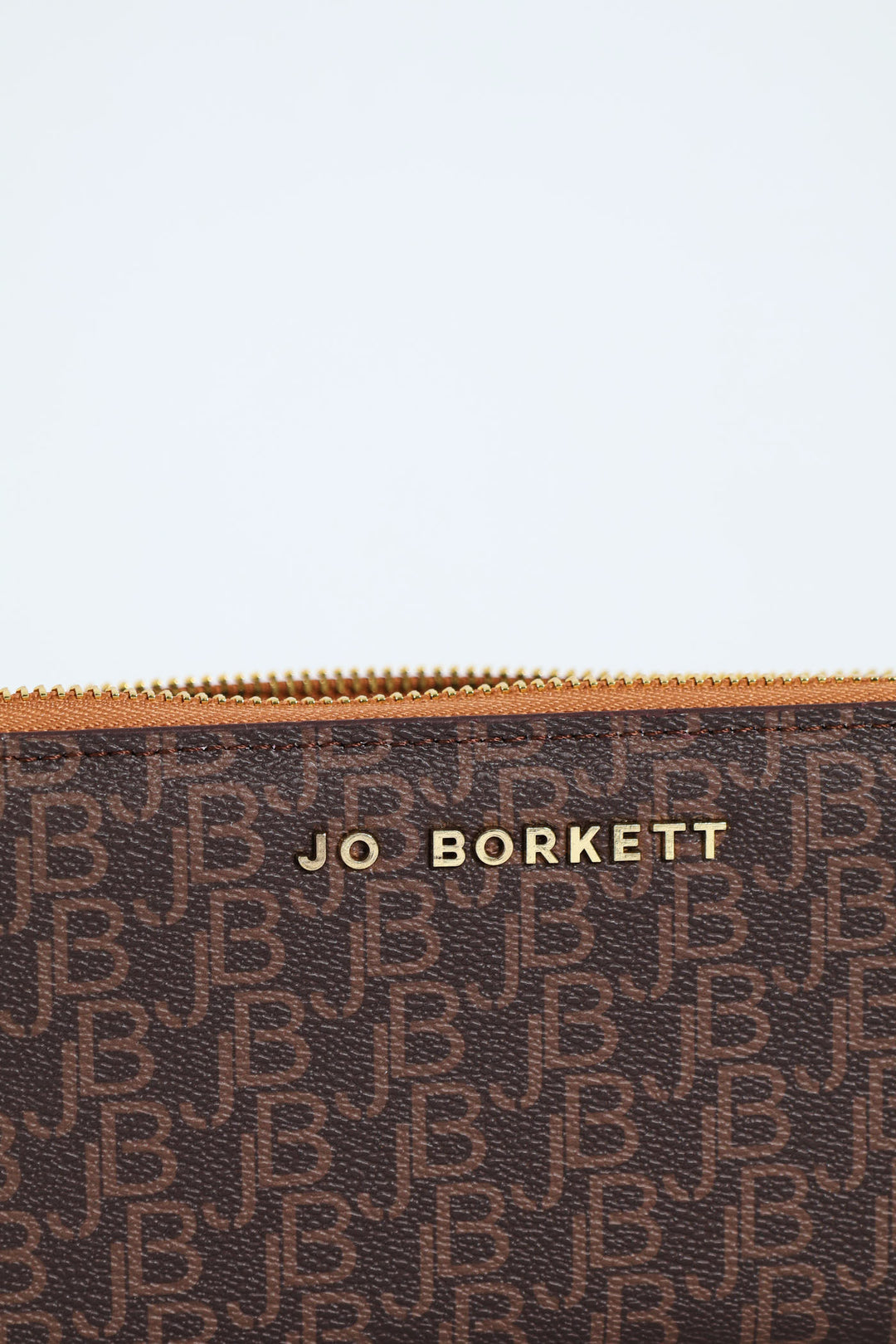 Paula Logo Wristlet Bag - Brown