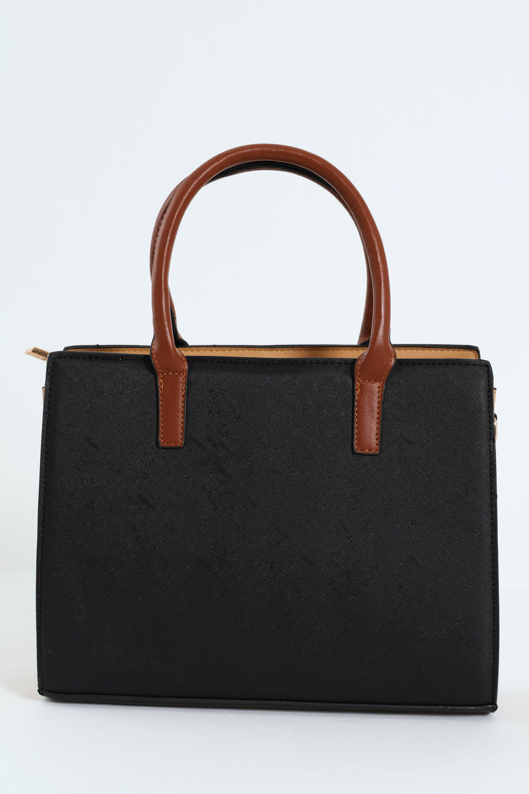 Multi Compartment Square Tote Bag - Black