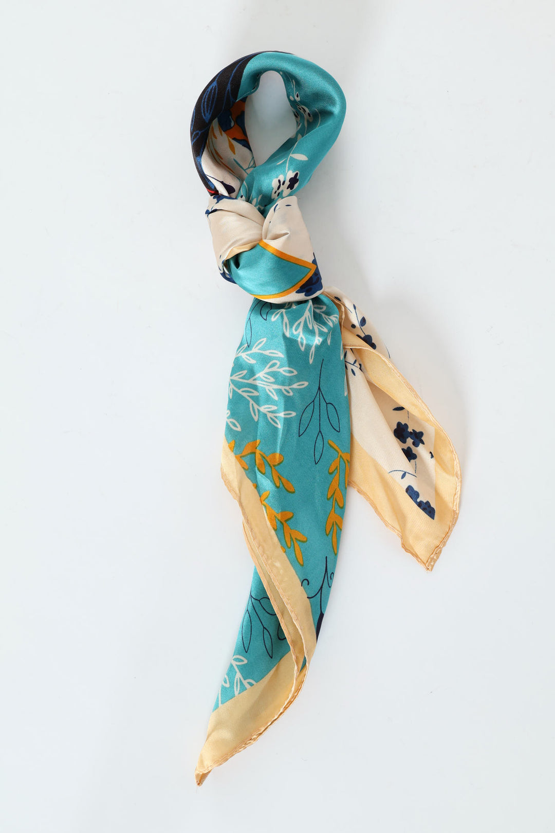 Tropical Water Colour Satin Feel Scarf - Multi