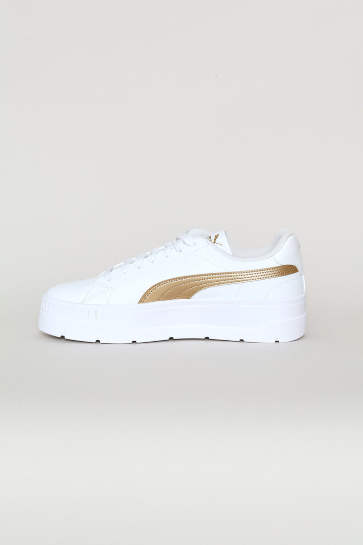 Karmen Classic Metallic Glam Sneaker - White