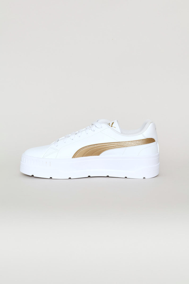 Karmen Classic Metallic Glam Sneaker - White