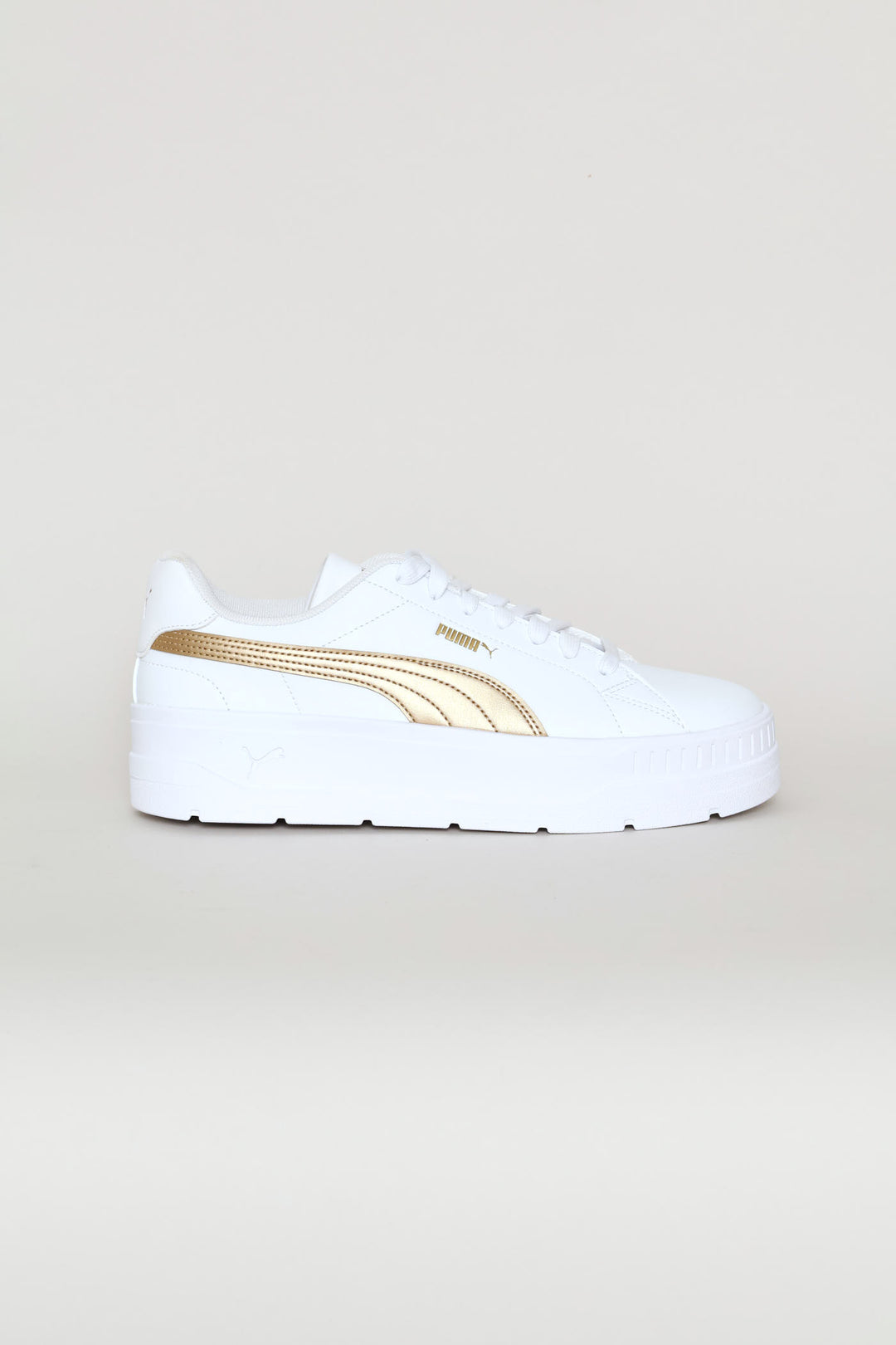 Karmen Classic Metallic Glam Sneaker - White