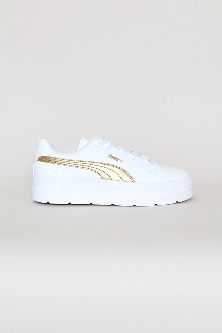 Karmen Classic Metallic Glam Sneaker - White