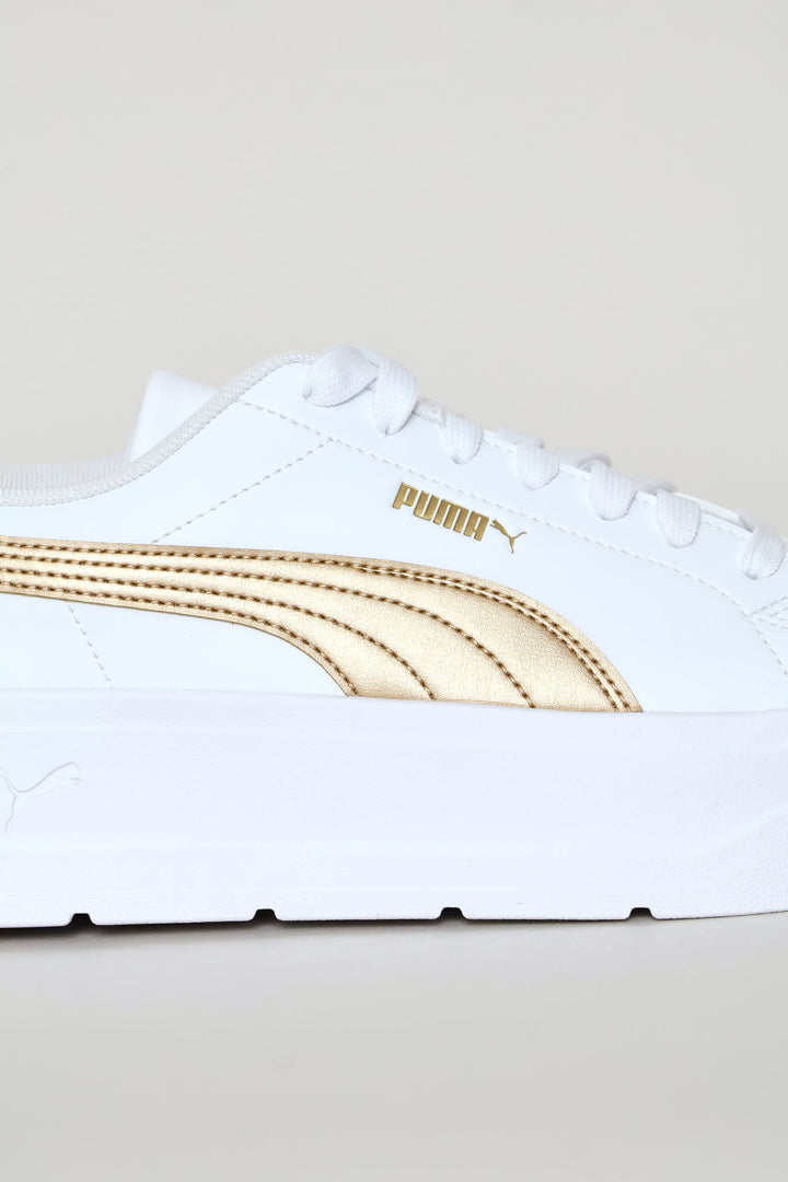 Karmen Classic Metallic Glam Sneaker - White