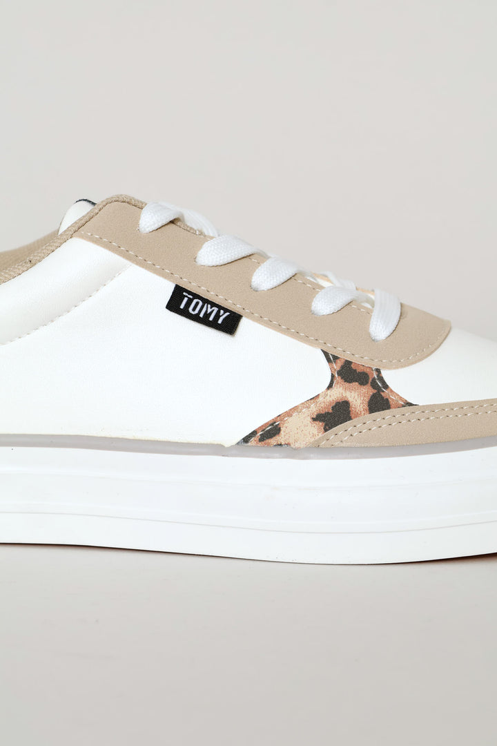 Sydney Sneaker - White/Beige