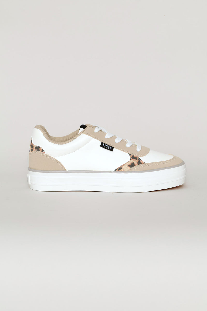 Sydney Sneaker - White/Beige